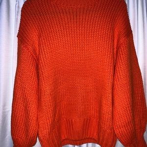 never worn!!! FOREVER 21 orange sweater